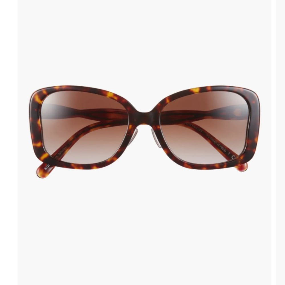 Coach Brown Tortoiseshell Sunglasses Classic Style New - Picture 5 of 12